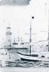 One of Yataro's steamships, the sidewheeler Tokyo-maru